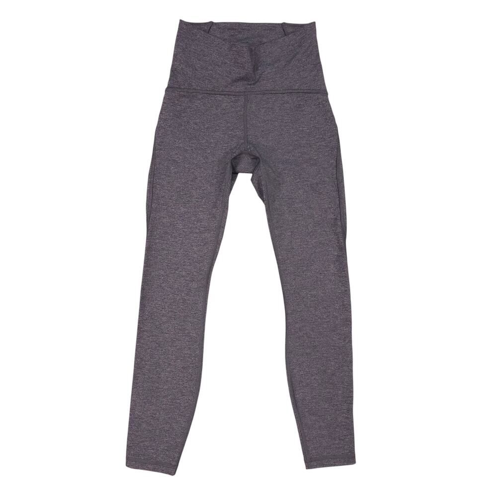 Lululemon Train Times 7/8 Leggings 25" Heathered Black Sz 4